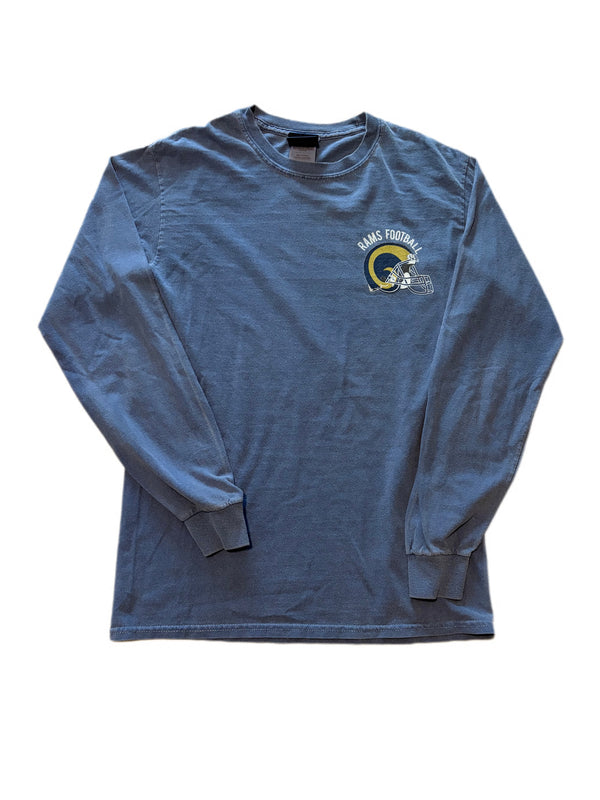 BLUE 84 ST. LOUIS RAMS FOOTBALL LONG SLEEVE BLUE TEE
