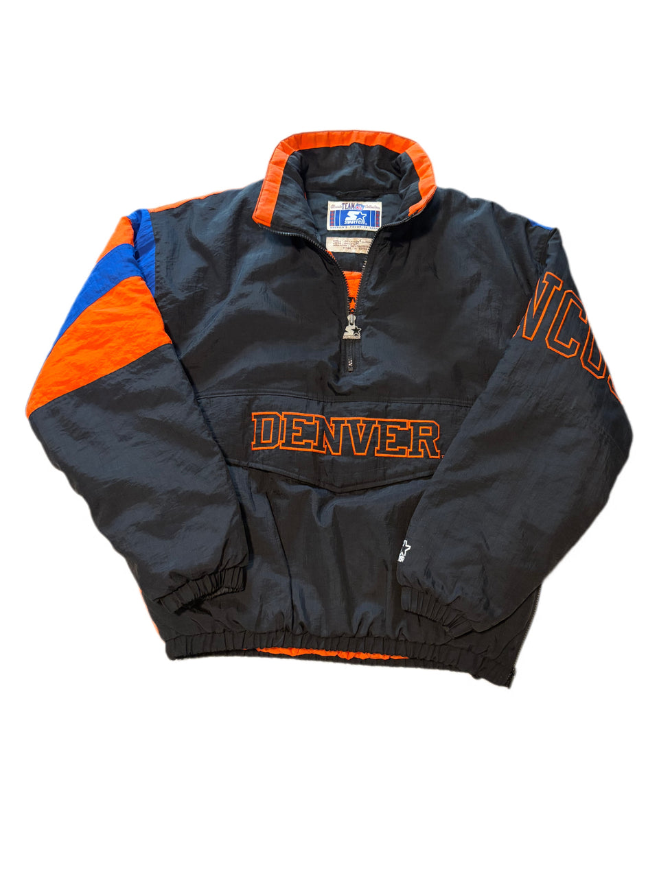 VINTAGE DENVER BRONCOS STARTER LARGE SPLIT PUFFER JACKET&nbsp;
