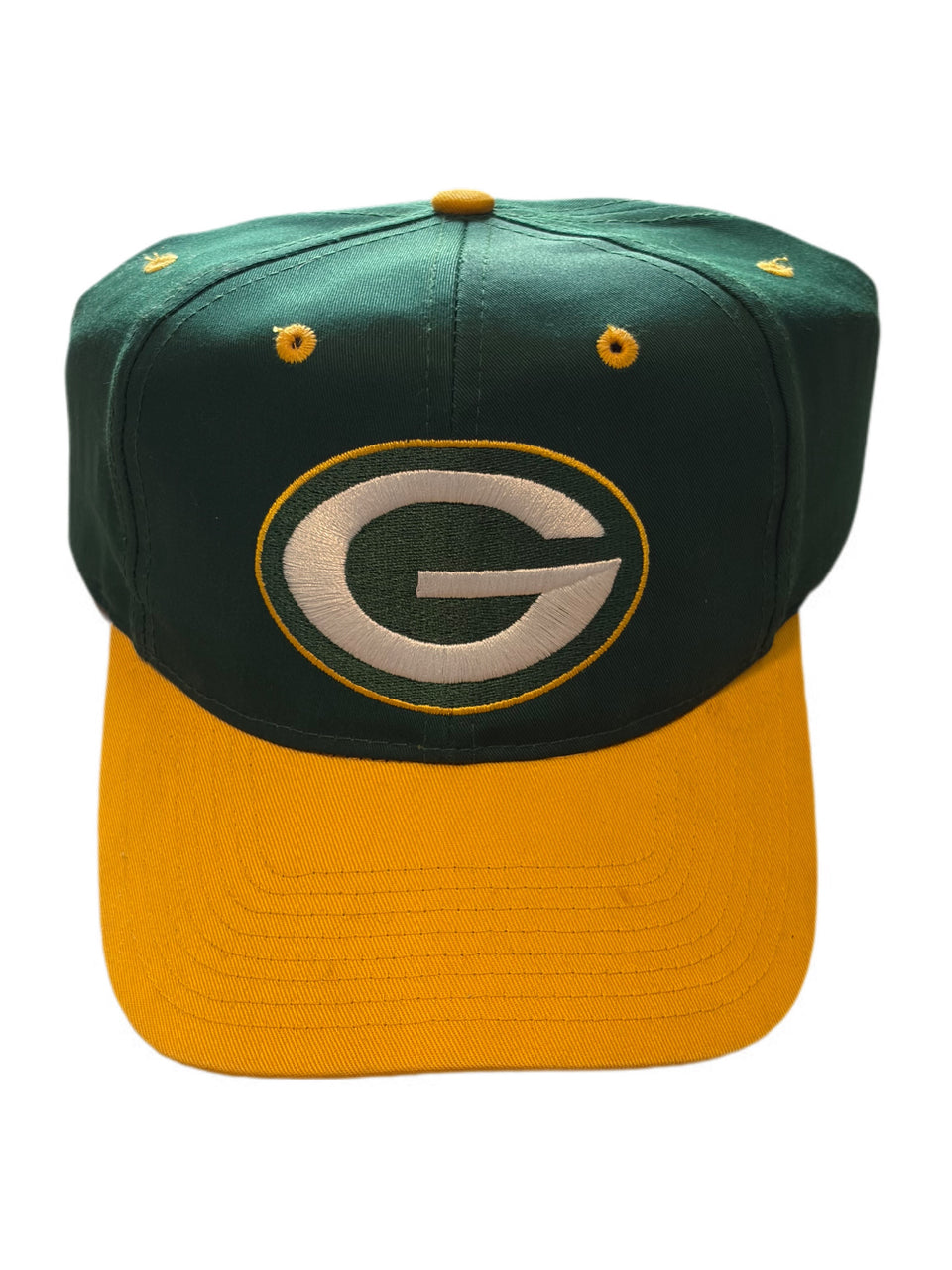 VINTAGE GREEN BAY PACKERS EMBROIDERED LARGE LOGO SNAPBACK HAT