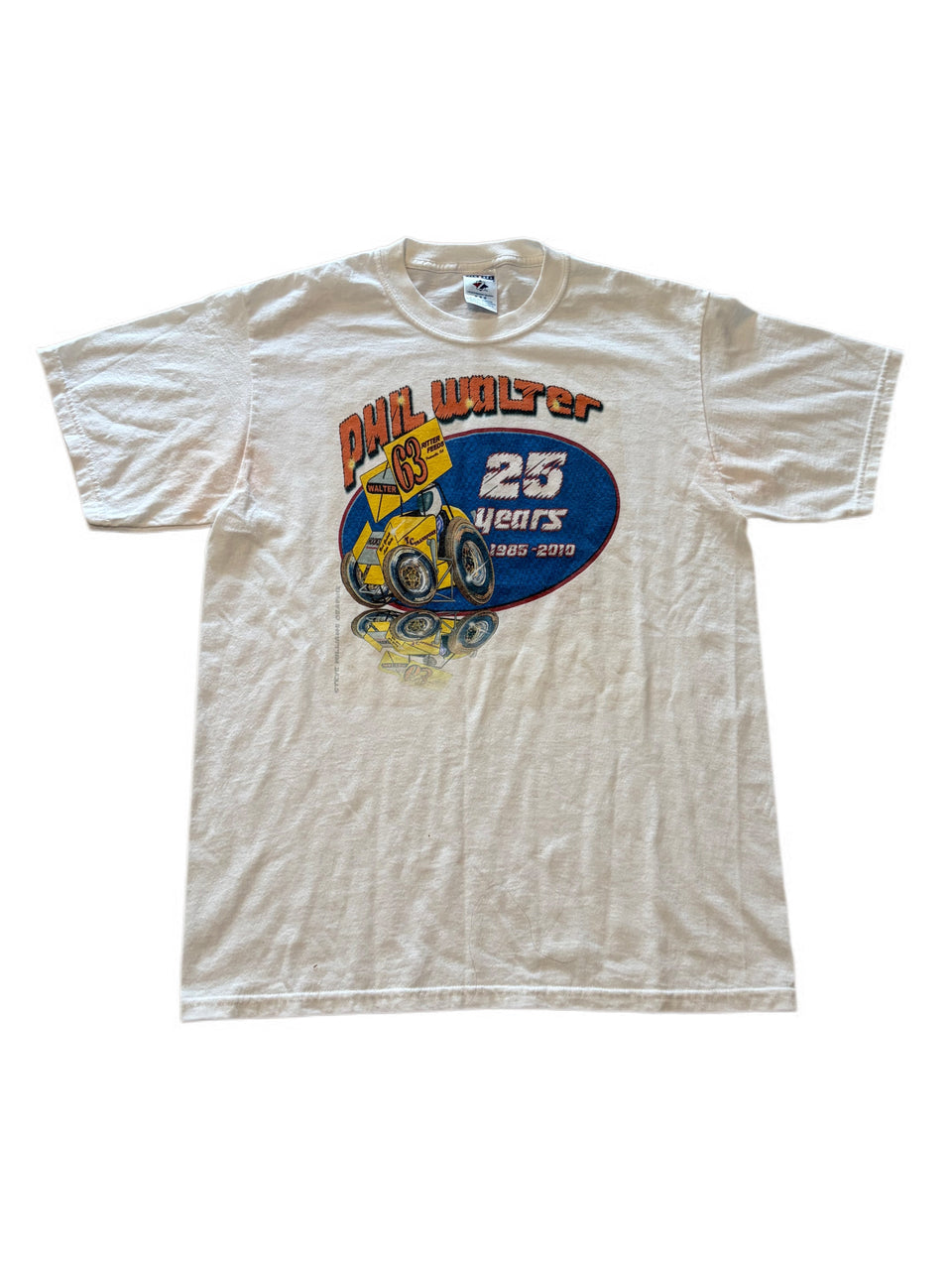 VINTAGE JERZEES PHIL WALTER #63 COMMENCEMENT GRAPHIC TEE