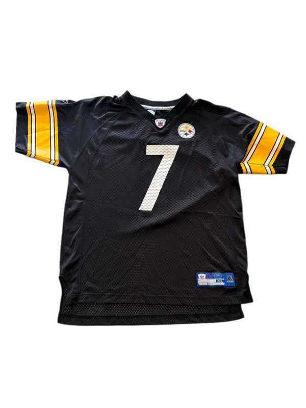 RETRO REEBOK YOUTH NFL ON FIELD PITTSBURGH STEELERS BEN ROETHLISBERGER #7 JERSEY