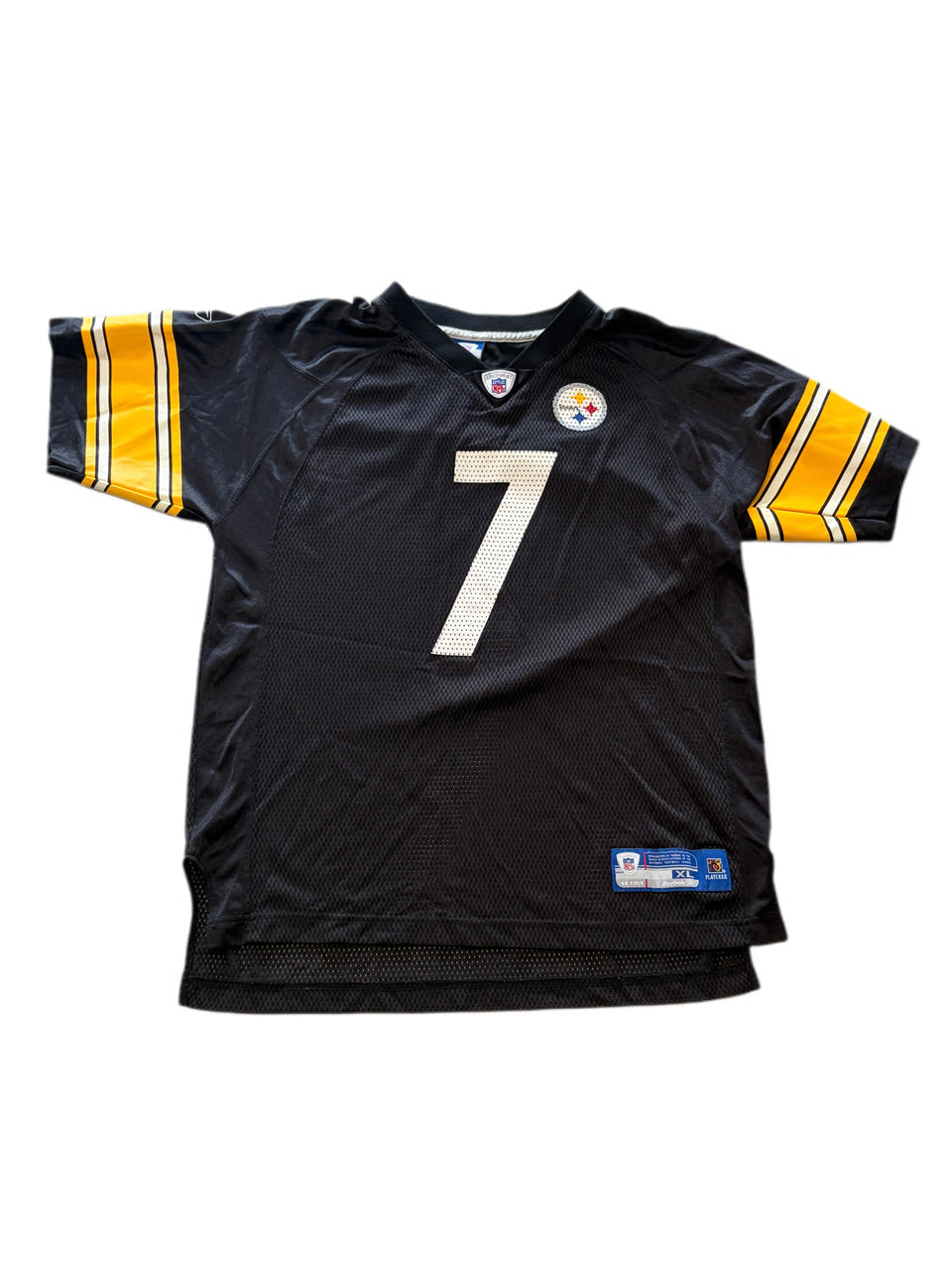 RETRO REEBOK YOUTH NFL ON FIELD PITTSBURGH STEELERS BEN ROETHLISBERGER #7 JERSEY