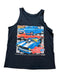 RETRO 2007 SUPER CHEVY SHOW BLACK GRAPHIC TANK TOP