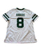 NIKE AARON RODGERS #8 COLOR RUSH ON FIELD NEW YORK JETS WHITE JERSEY