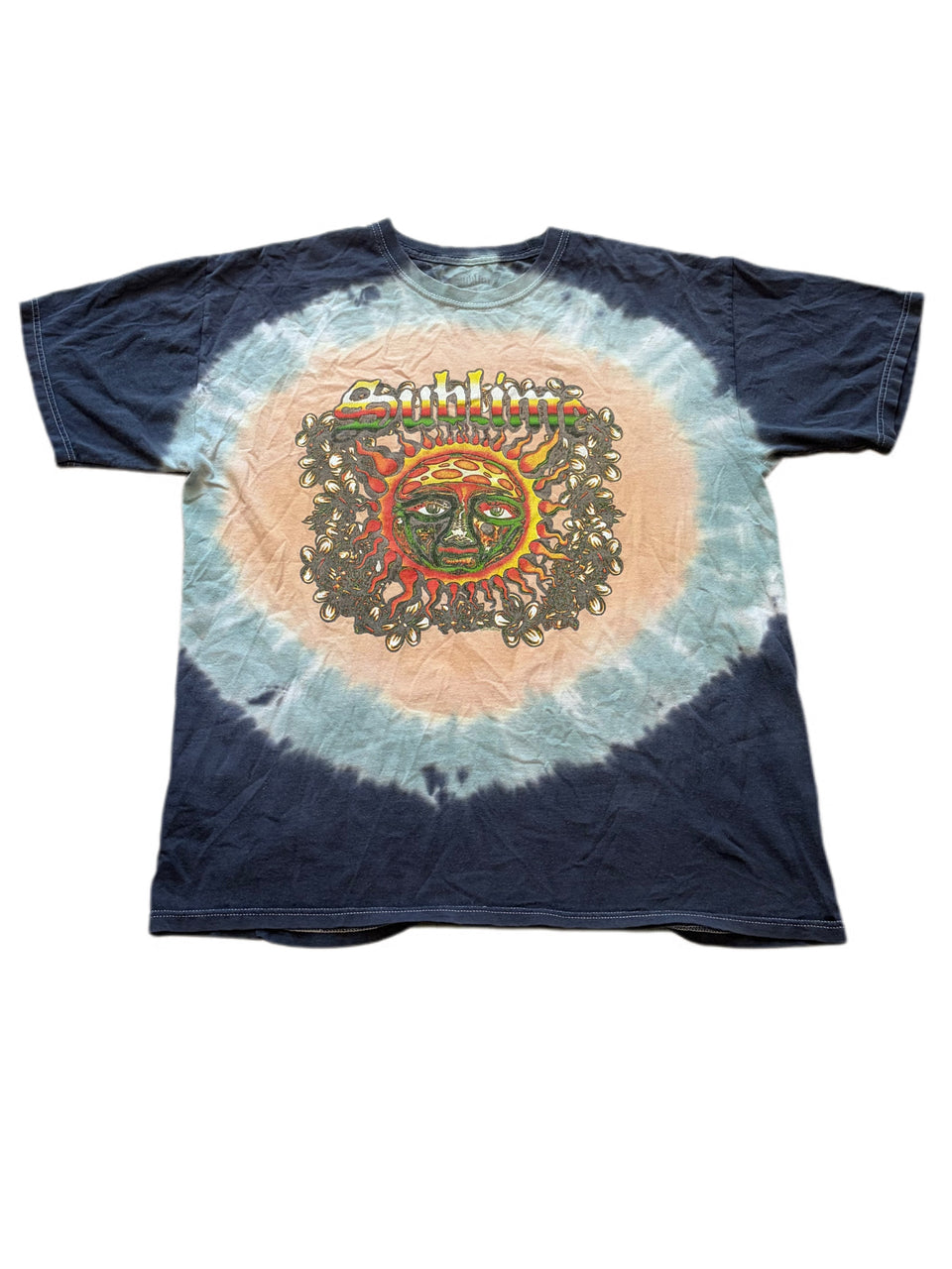 SUBLIME SUN FACE FREEDOM TIE DYE GRAPHIC TEE