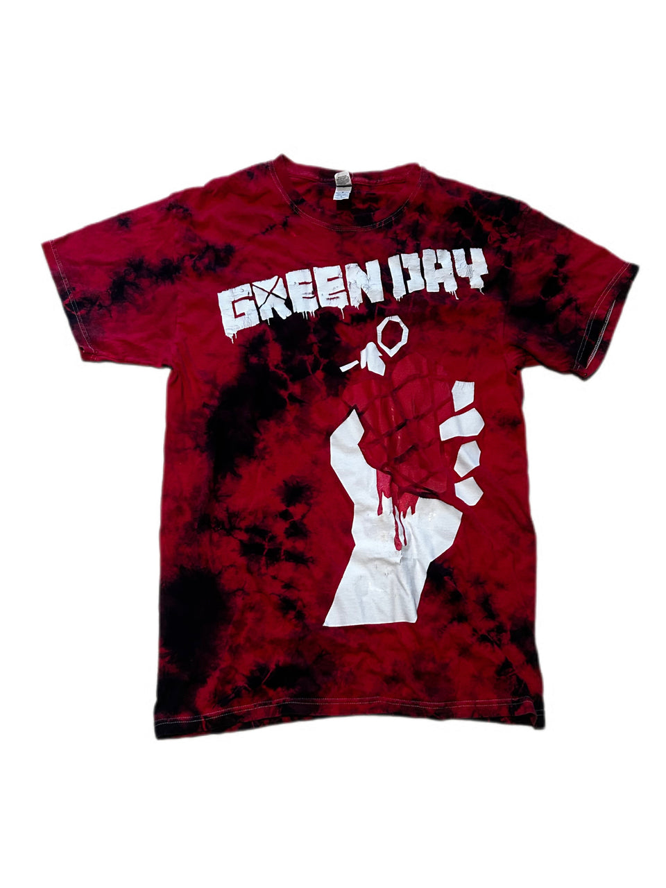 VINTAGE GREEN DAY AMERICAN IDIOT TIE DYE GRAPHIC TEE