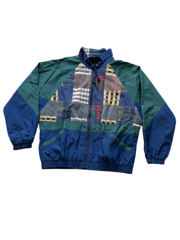 VINTAGE KAOS SPORT FULL ZIP PATCHWORK DESIGN SPORT JACKET