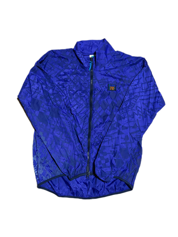 VINTAGE 90'S IN SPORT WOMEN'S PURPLE FULL ZIP WINDBREAKER JACKET