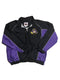 58 SPORTS EAST CAROLINA PIRATES PURPLE AND BLACK QUARTER ZIP WINDBREAKER JACKET