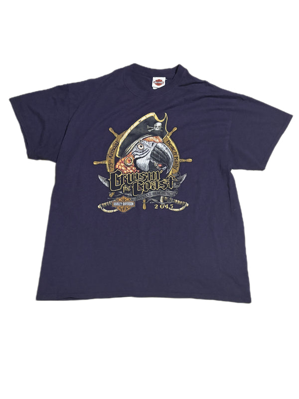 HARLEY DAVIDSON 2015 CRUISIN' THE COAST MYRTLE BEACH SOUTH CAROLINA TEE