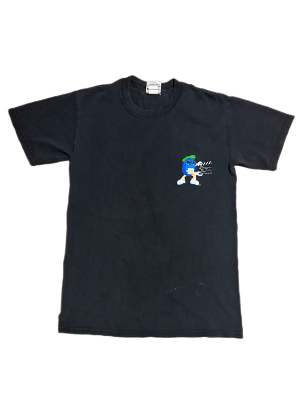 VINTAGE M AND M BRAND LAS VEGAS LIGHTS CAMERA ACTION GRAPHIC SHIRT