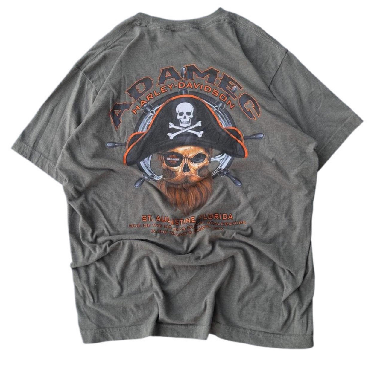 GREEN HARLEY DAVIDSON ST. AUGUSTINE FL T-SHIRT