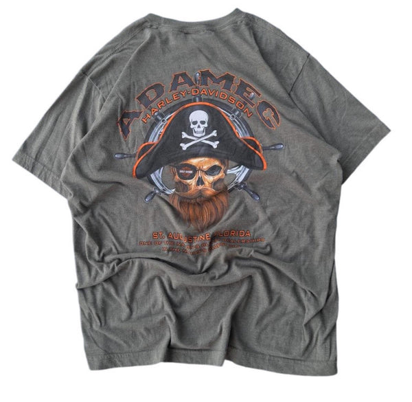 GREEN HARLEY DAVIDSON ST. AUGUSTINE FL T-SHIRT