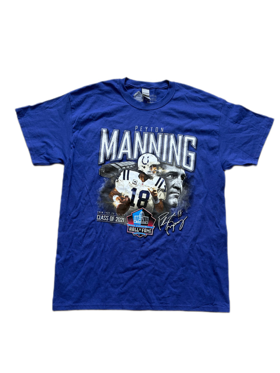 PEYTON MANNING PRO FOOTBALL HALL OF FAME CLASS OF 2021 GRAPHIC SHIRT