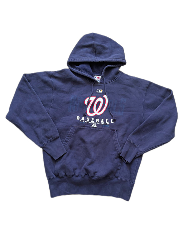 MAJESTIC AUTHENTIC COLLECTION WASHINGTON NATIONALS NAVY BLUE HOODIE