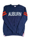 PINK NAVY BLUE WOMEN'S AUBURN TIGERS VARSITY SWEATER