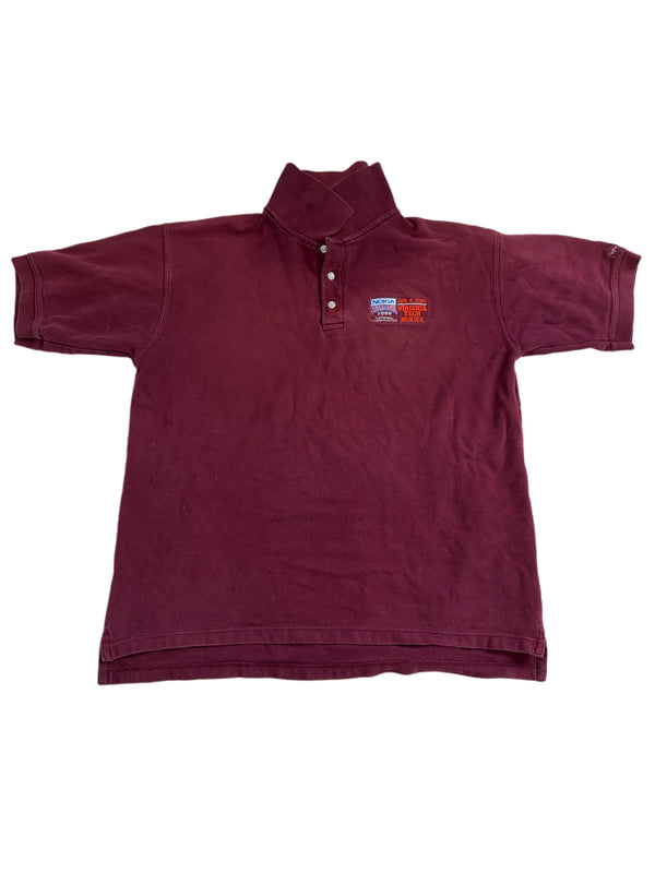 VINTAGE 2000 NOKIA SUGAR BOWL MAROON VIRGINIA TECH HOKIES POLO
