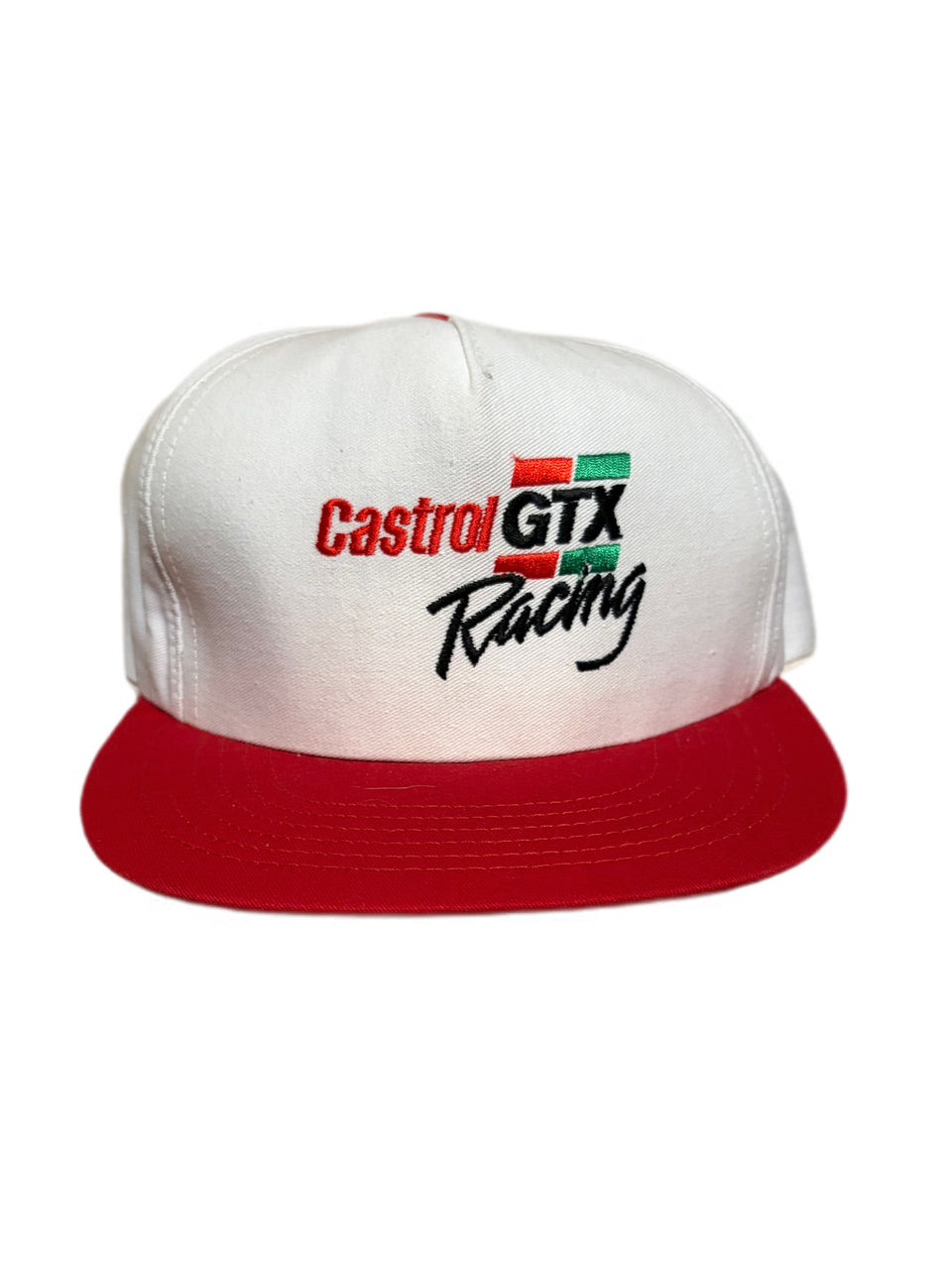 VINTAGE CASTROL GTX RACING RED WHITE SNAPBACK