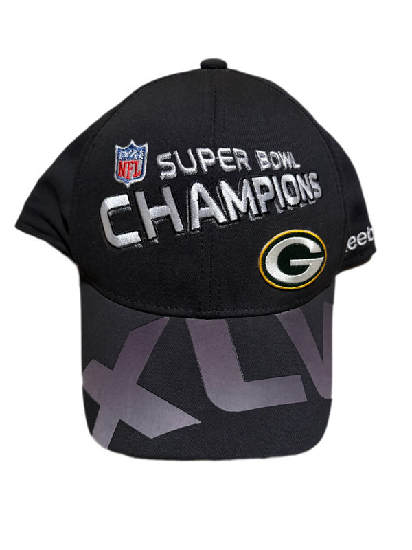 NWT REEBOK GREEN BAY PACKERS SUPER BOWL XLV FITTED ONE SZ