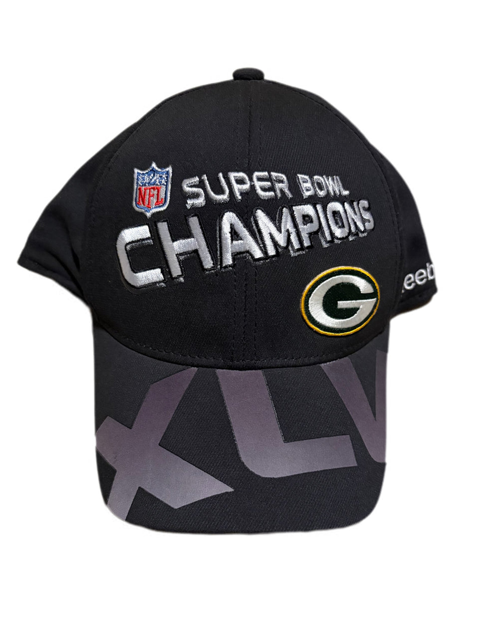 NWT REEBOK GREEN BAY PACKERS SUPER BOWL XLV FITTED ONE SZ