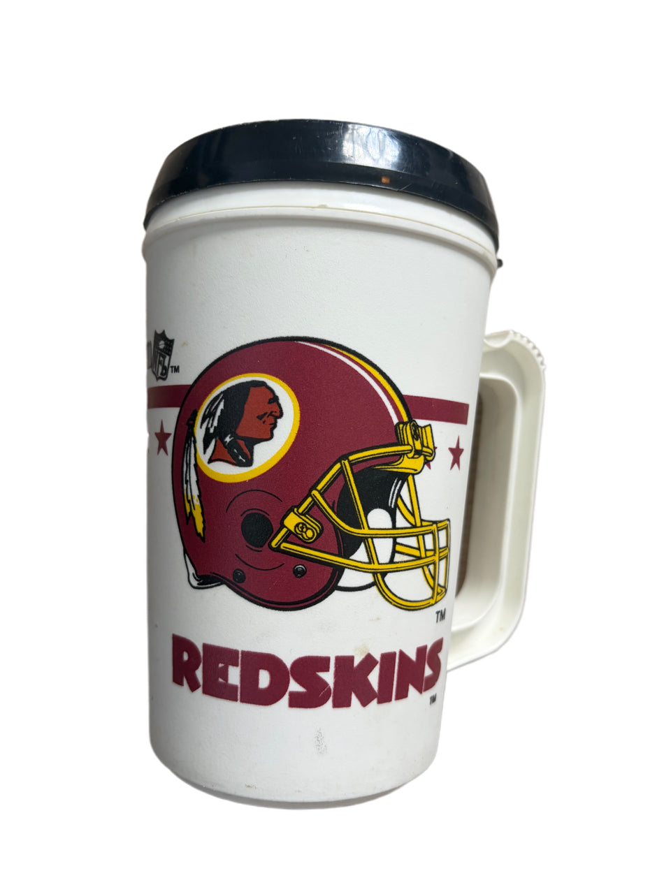 VINTAGE WASHINGTON REDSKINS ALADDIN TRAVEL PLASTIC MUG CUP