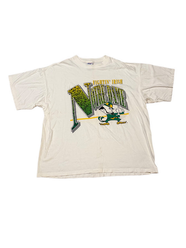 VINTAGE NOTRE DAME FIGHTIN' IRISH MASCOT GRAPHIC TEE