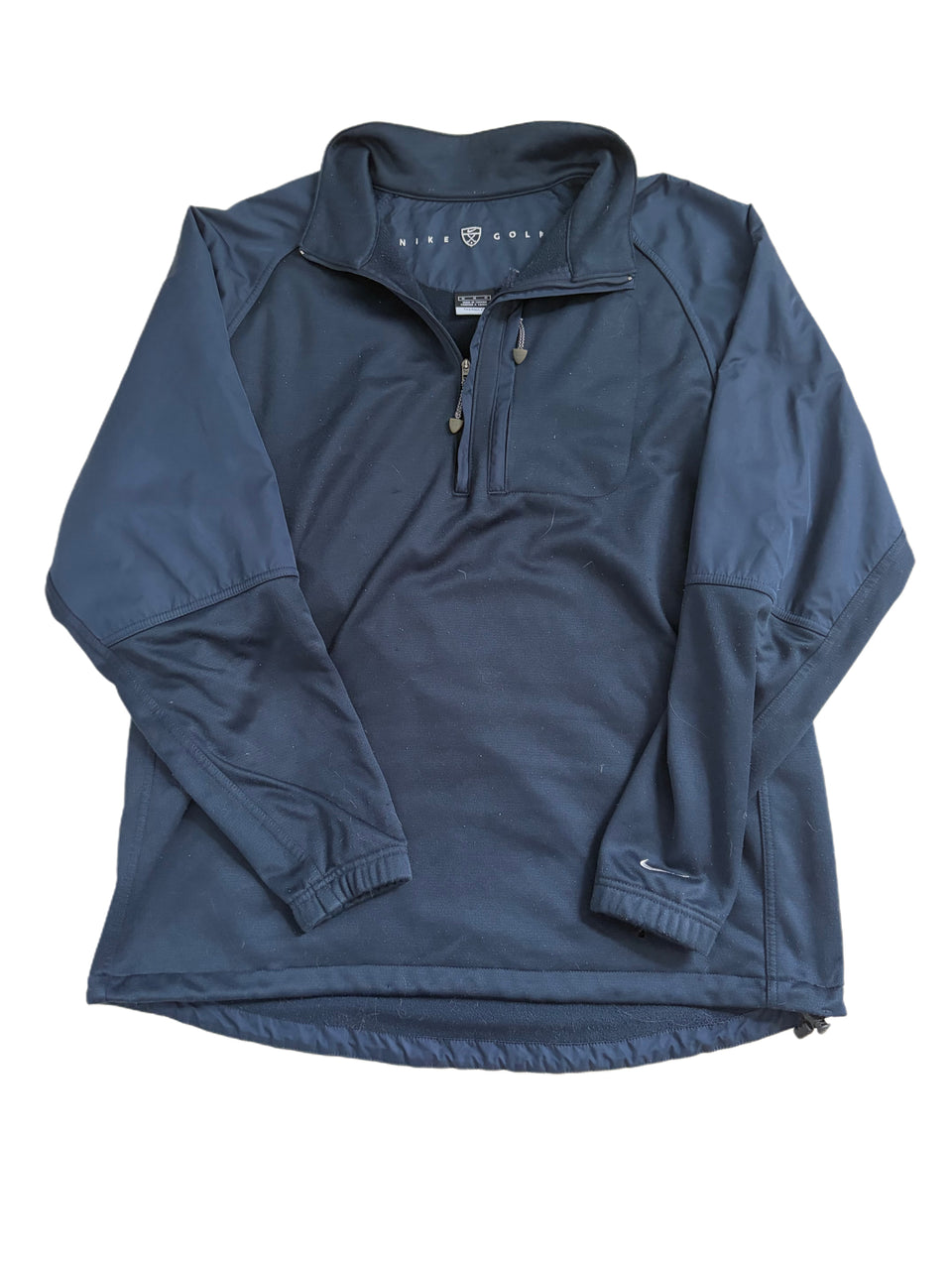 NIKE GOLF BLUE THERMA FIT QUARTER ZIP PULLOVER