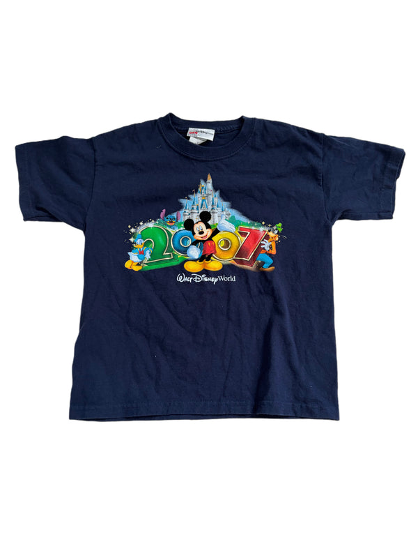 YOUTH WALT DISNEY WORLD 2007 MICKEY CASTLE GRAPHIC SHIRT