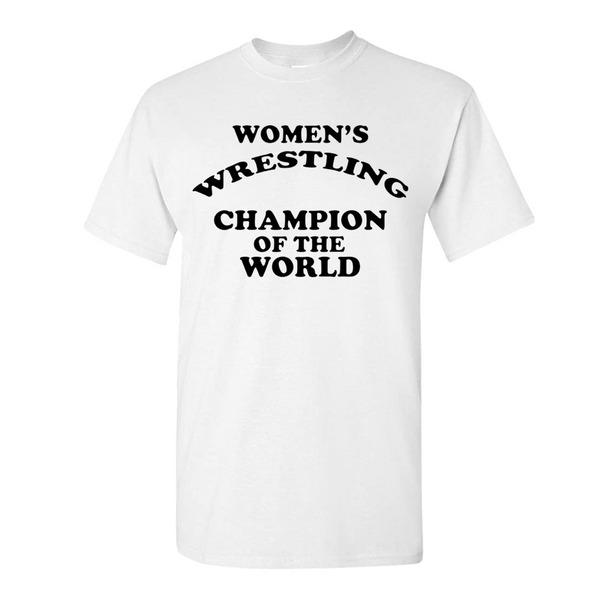 Women's Wrestling Champion of The World Andy Kaufman Tee - White